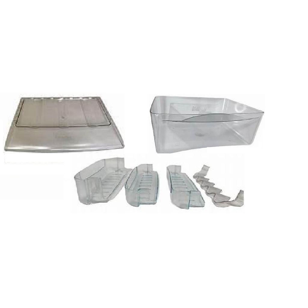 Kit Prateleiras, Tampa e Gaveta de Legumes do Refrigerador Esmaltec ROC´s 29 à 35