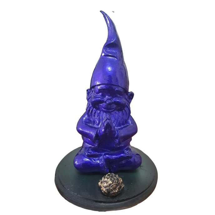 Incensário Vareta Decoração Gnomo / Duende Zen Violeta