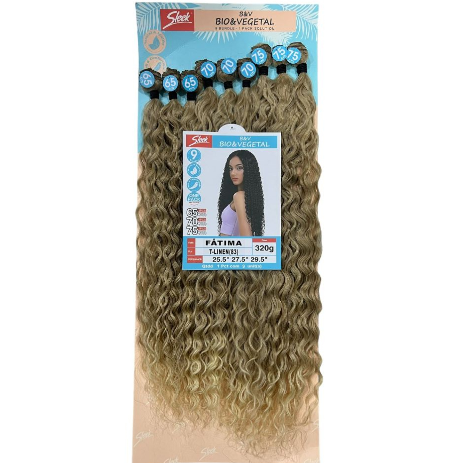 CABELO ORGANICO SLEEK FATIMA 320G 65CM DE EXCELENTE QUALIDADE em Oferta na Shopee