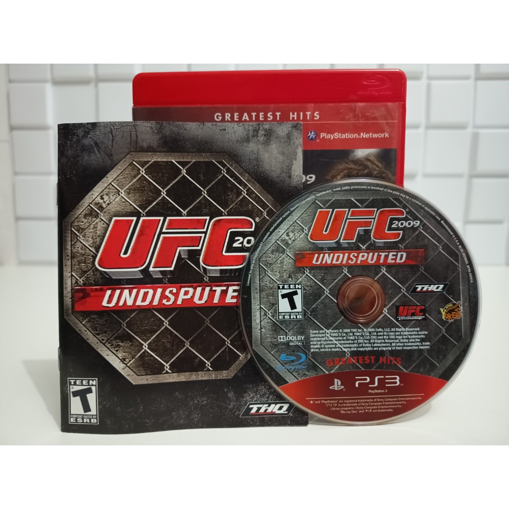 Jogo UFC 2009 Undisputed Luta Playstation 3 ps3 Mídia física