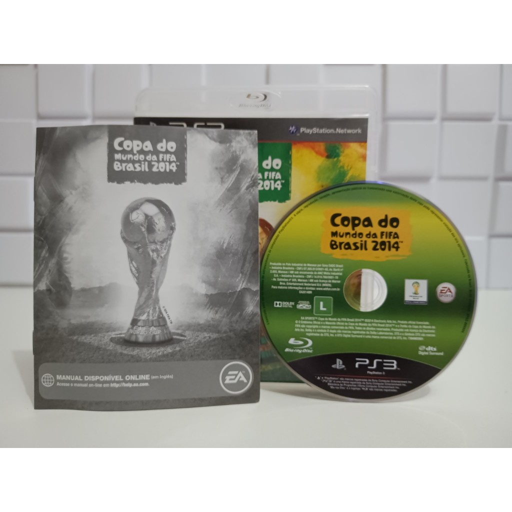Jogo Copa Do Mundo Fifa Brasil 2014 Original Playstation 3 Ps3 Mídia Física Futebol