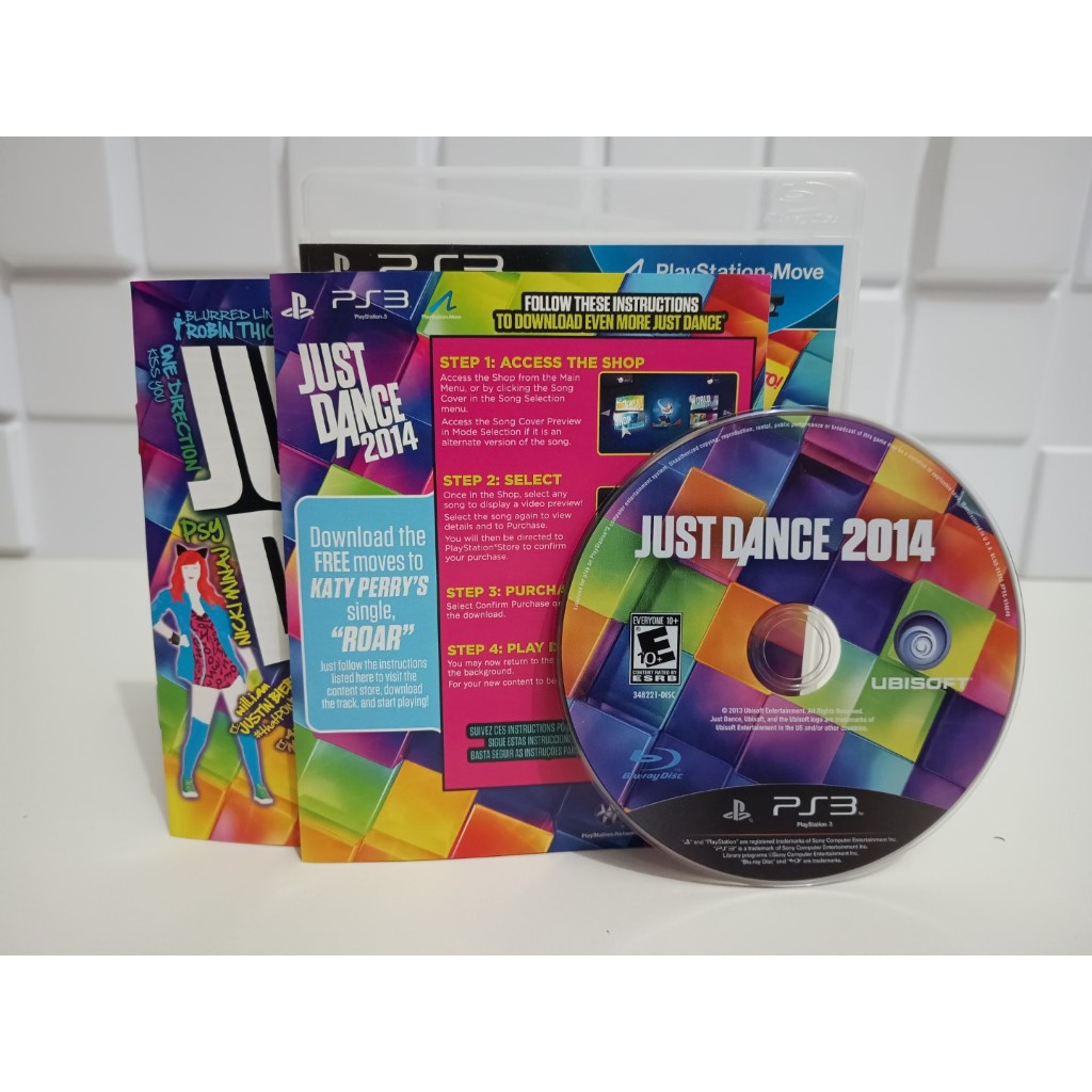 Jogo Just Dance 2014 Original Playstation 3 Ps3 Move Mídia Física Dança