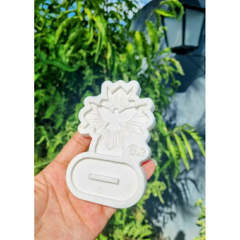 Molde silicone para Resina divino espírito santo com base