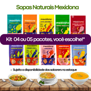 Sopa Instantânea Natural Mexidona Kit - Vários Sabores