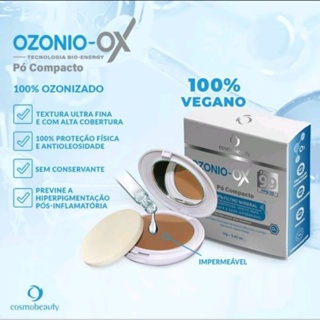 Pó Compacto Ozônio OX FPS 99 PPD 33 12g com cor - Cosmobeauty em Oferta na Shopee