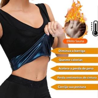 Camiseta Redutora Feminina Térmica Shaper Regata Neoprene SWEAT SHAPER