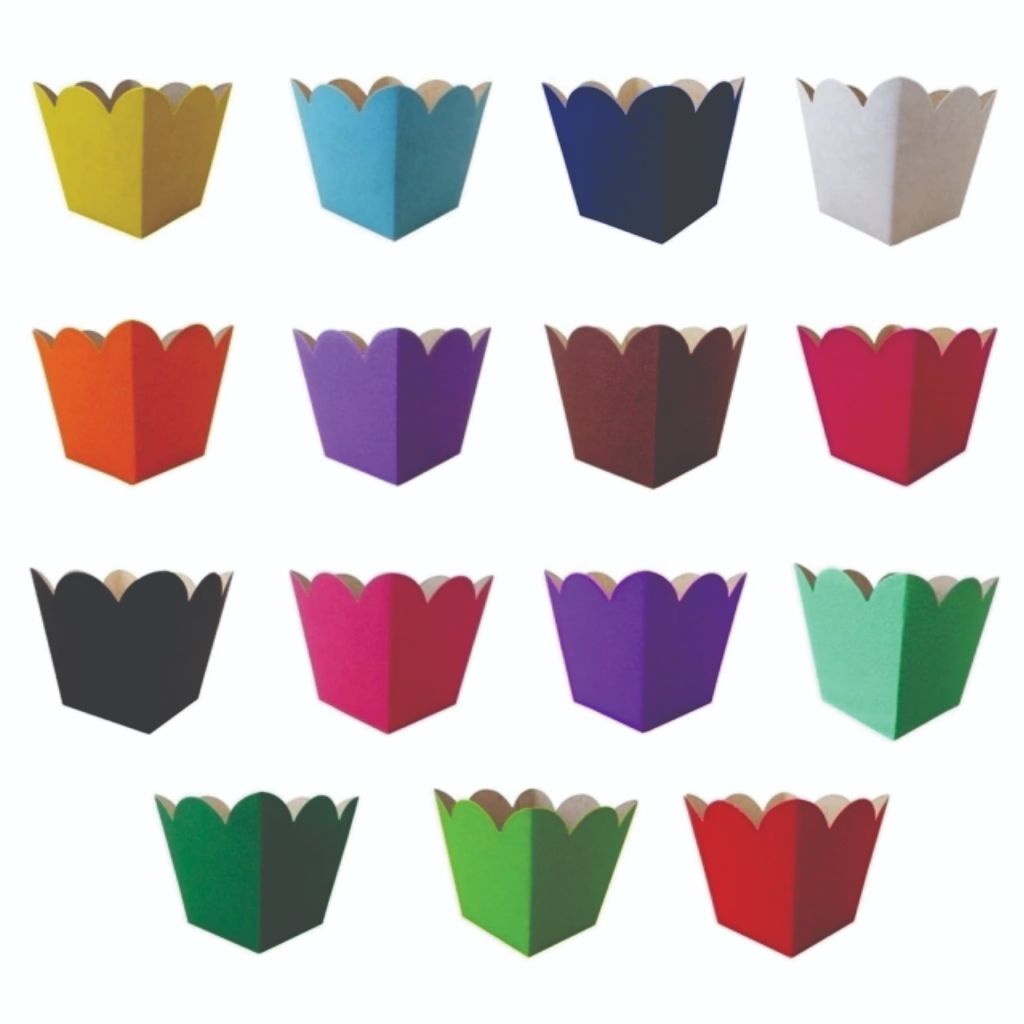 Cachepot Papel Cartonado Para Centro De Mesa 9x9cm - Lembrancinha - Festas - Decoração - 10 Un em Oferta na Shopee