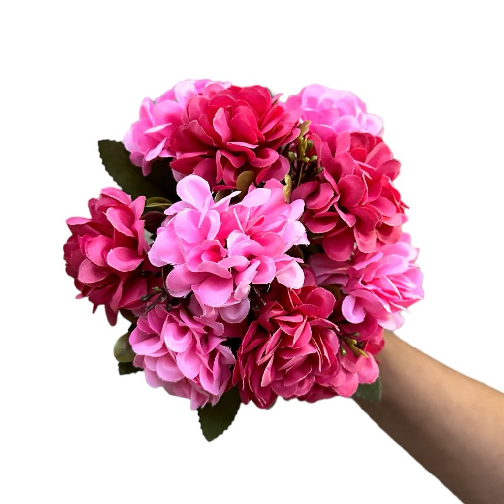 Kit 2 Buquês De Crisântemo Com 10 Flores E Folhas Artificial em Oferta na Shopee