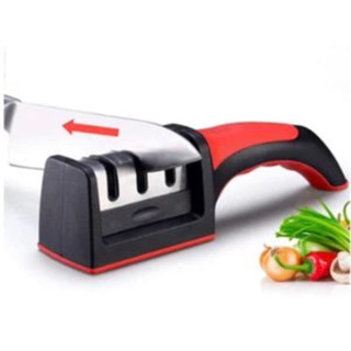 Amolador Afiador De Facas Em Aço Inox Profissional Com 3 Afiadores Profissional 21.5x5,8x5,1 CM