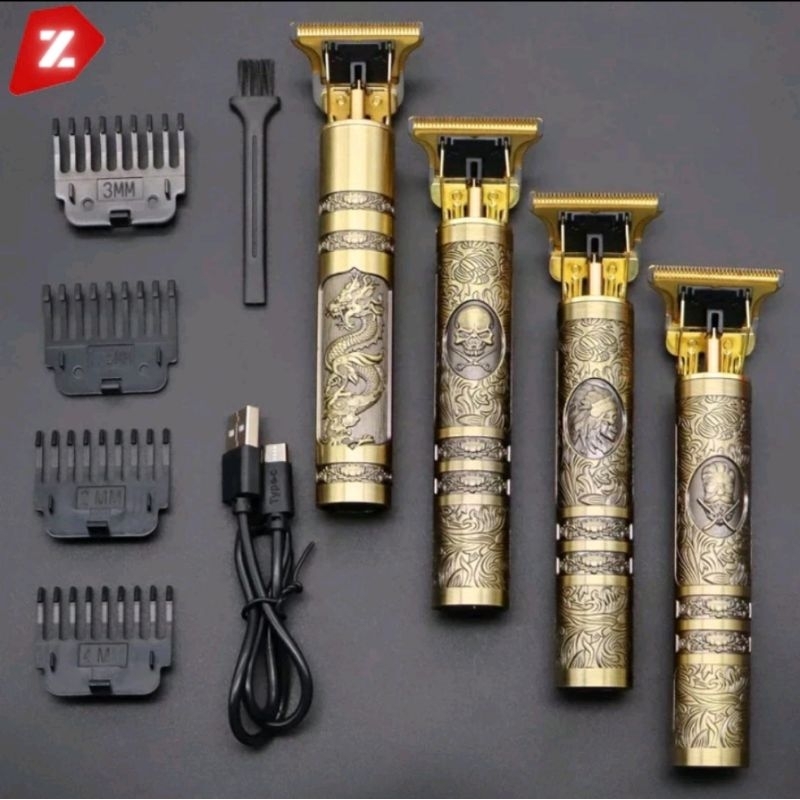 Maquina De Cortar Cabelo E Para Barba Masculina Designer Aleatório Elétrico Profissional