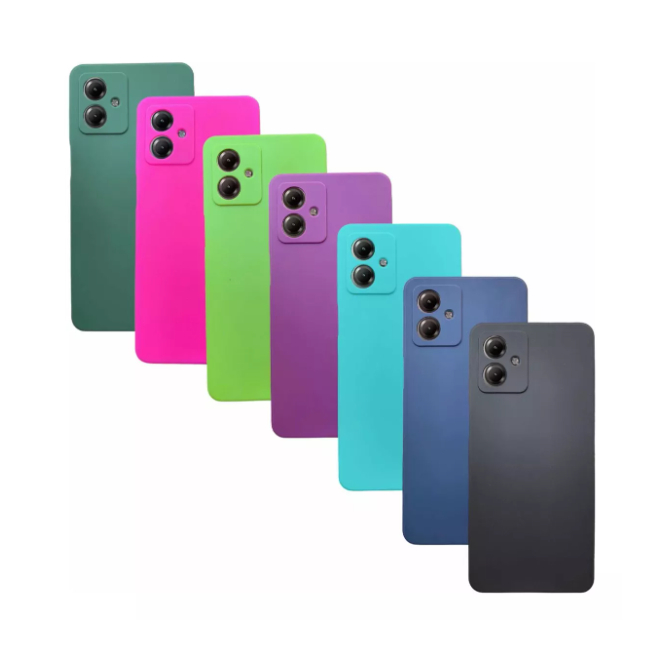 Capa Capinha Case Motorola Moto G54 Silicone Aveludada Proteção de Câmera