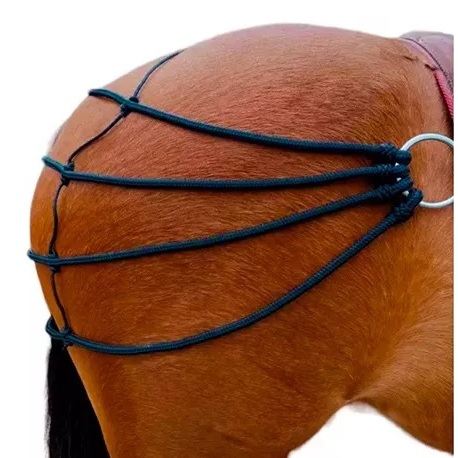 Retranca De Garupa Preta Para Equinos/cavalos/ Garupeira