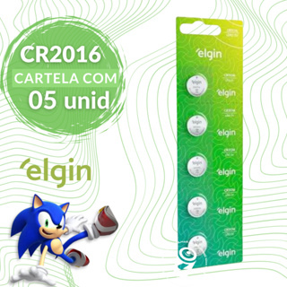 5 Baterias CR2016 3V Tipo Moeda Litio Lithium Elgin Energy - 01 Cartela C/ 05 Unidades em Oferta na Shopee
