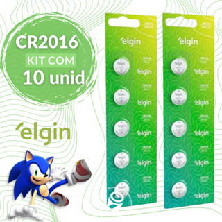 10 Baterias CR2016 3V Tipo Moeda Litio Lithium Elgin Energy - 02 Cartela C/ 05 Unidades em Oferta na Shopee