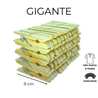 Prendedor de Roupas Gigante 120 Un Madeira Pregador em Oferta na Shopee