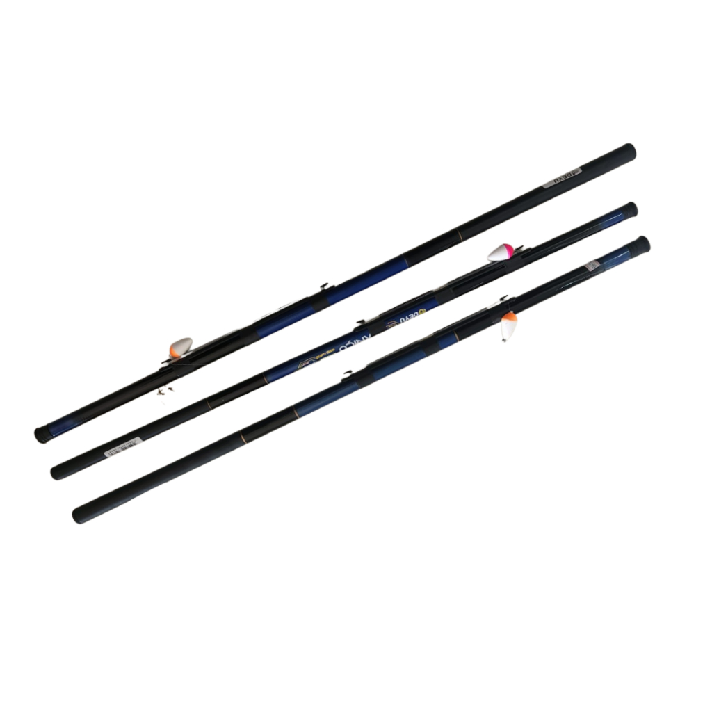 Kit com 3 Varas Deyu Caniço com Linha, Anzol e Boia para Pescaria Recreação ao Ar Livre Atividades de Lazer Esportes