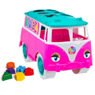 Kombi Brinquedo Educativo De Menina - Para o Desenvolvimento Pedagógico Infantil - Com 6 p...