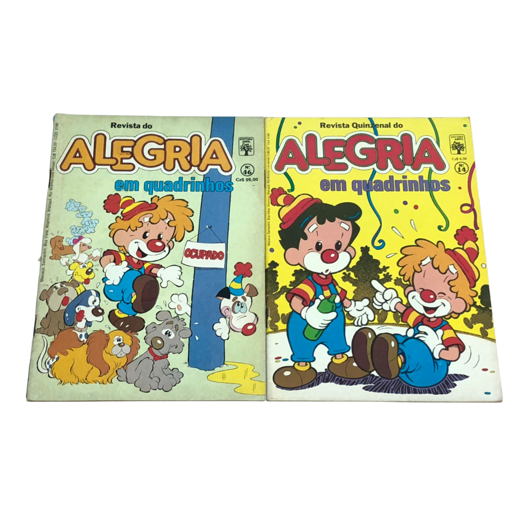 02 Gibis Alegria Em Quadrinhos Números 14 E 46 Editora Abril