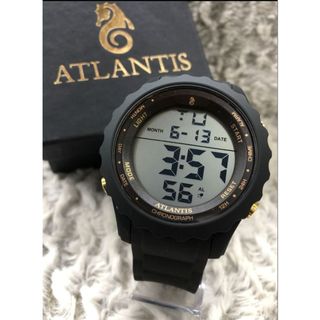 Relógio Esportivo Atlantis Digital Masculino Preto 100% a Prova D'água