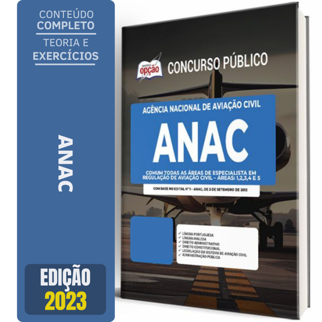 Apostila ANAC 2023 - Comum Regulação de Aviação Civil em Oferta na Shopee