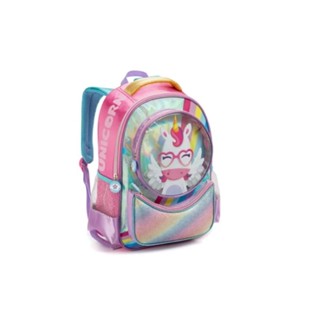 mochila costa infantil creche tamanho pequeno feminina unicornio/gato/aranha