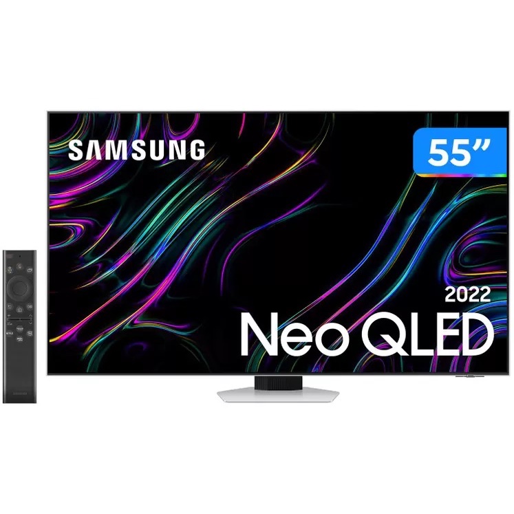 Smart TV 55” 4K Neo QLED Samsung QN55QN83BAGXZD VA - Wi-Fi Bluetooth Alexa Google Assistente 4 HDMI