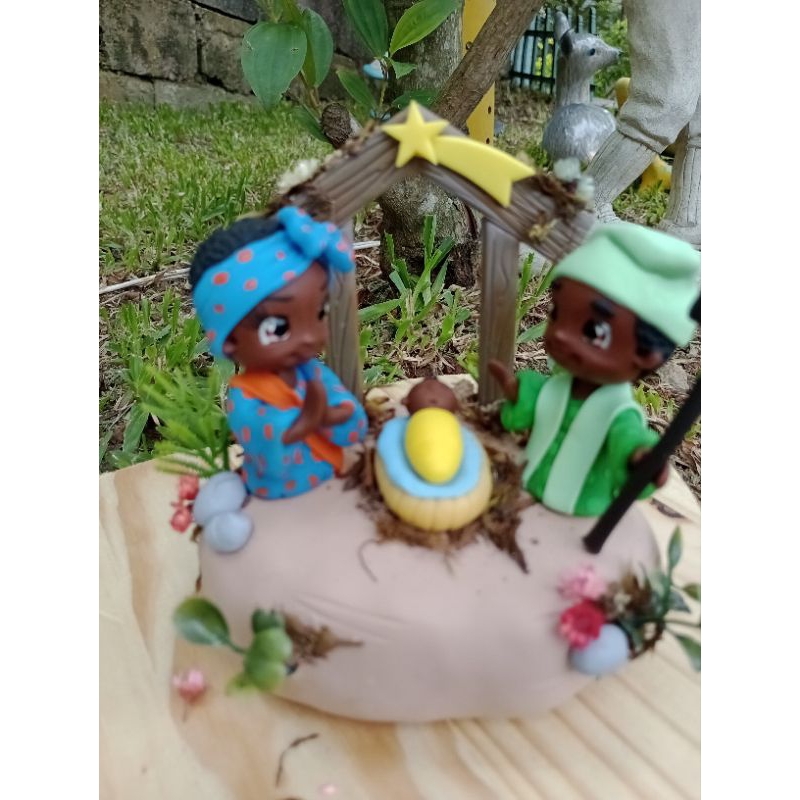 Presépio de Natal/Decoração de Natal/Presepio de Natal em Biscuit