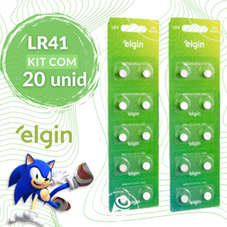 20 Baterias Alcalina LR41 AG3 LR736 392 1,5V Elgin Botão Moeda Relógio - 02 Cartelas C/ 10 Unidades em Oferta na Shopee