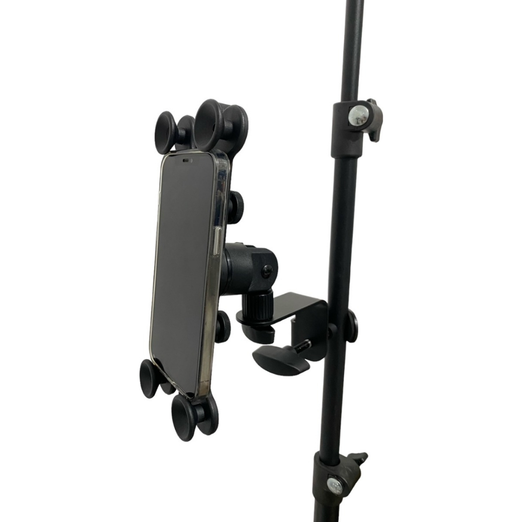 Suporte De Tablet / Celular Para Pedestal Estante De Bateria · foto 2