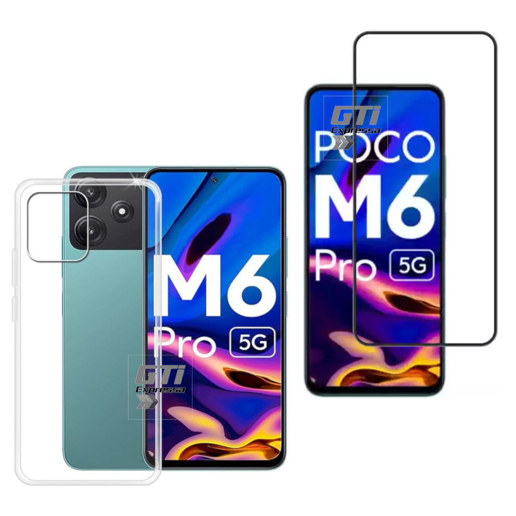 Capa Pelicula Ou Kit Para Xiaomi Poco M6 Pro 5G