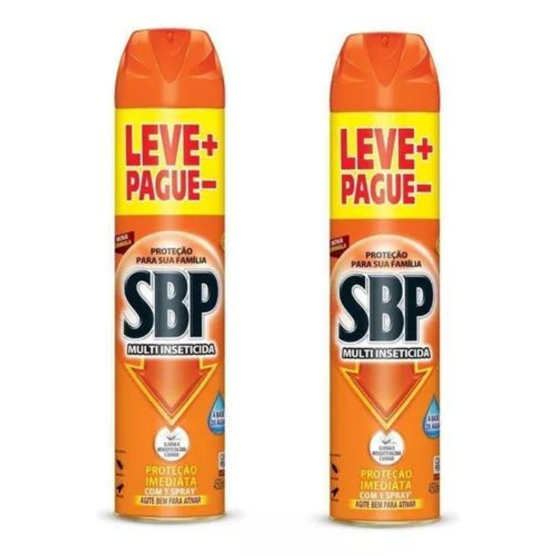 Kit Com 2 Multi-inseticida Aerossol Sbp Frasco 450ml