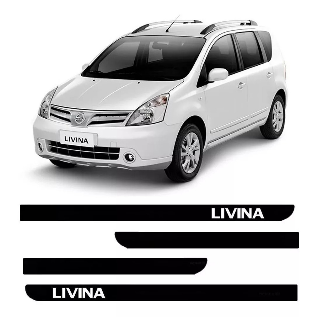 Jogo Friso Lateral Nissan Livina Todos 4 Portas C/ Nome