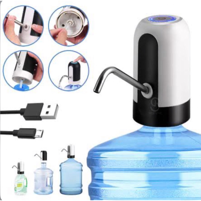 Bomba Elétrica Filtro 20L Para Galão De Água Bebedor Eletrico De Agua Com Carregamento Usb 123util