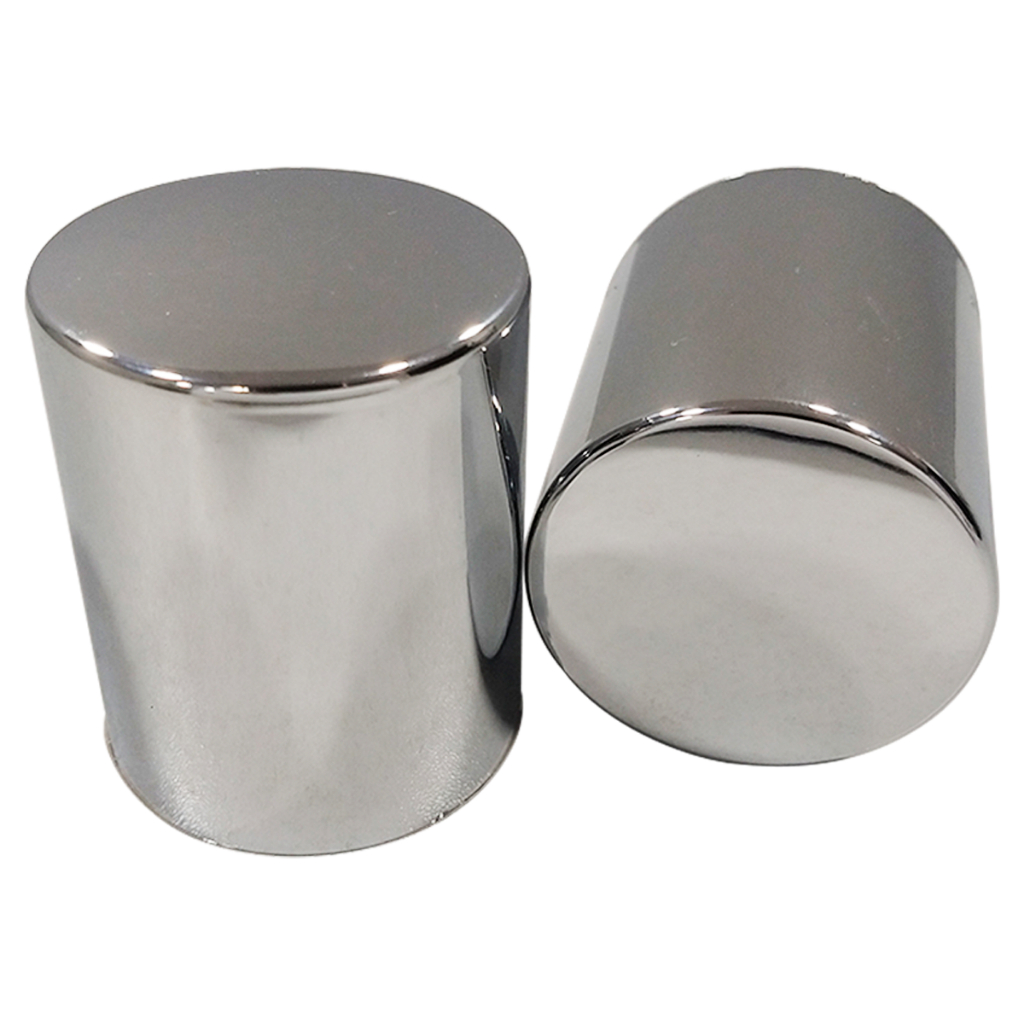 CAPA TAMPA DE PORCA 27 MM BOLIVIANA LISA CROMADA CINZA PARA CAMINHÕES E ÔNIBUS