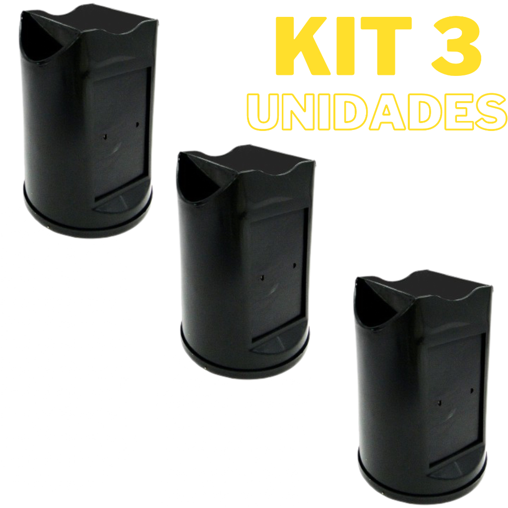 Kit Com 3 Porta Guardanapos / Canudo / Sachê Para Restaurante Bar