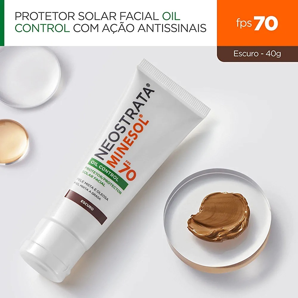 Protetor Solar Neostrata Minesol Oil Control FPS 70 Pele Negra