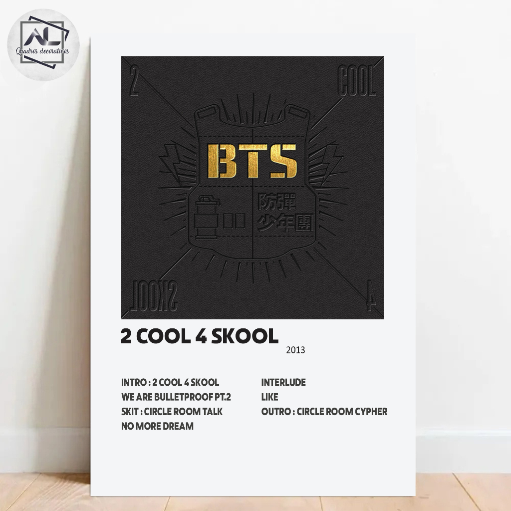 Plaquinha Quadro Decorativo Personalizado BTS Álbuns KPOP Jimin Taehyung Jungkook Jhope Namjoon Suga Jin 20x30