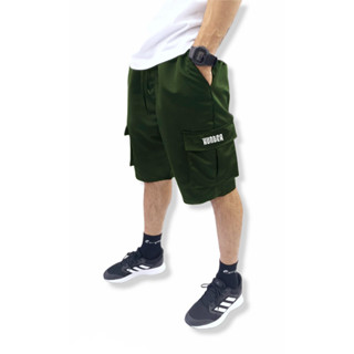 Bermuda Cargo Corta Vento Verão Masculina 5 Bolsos Verde