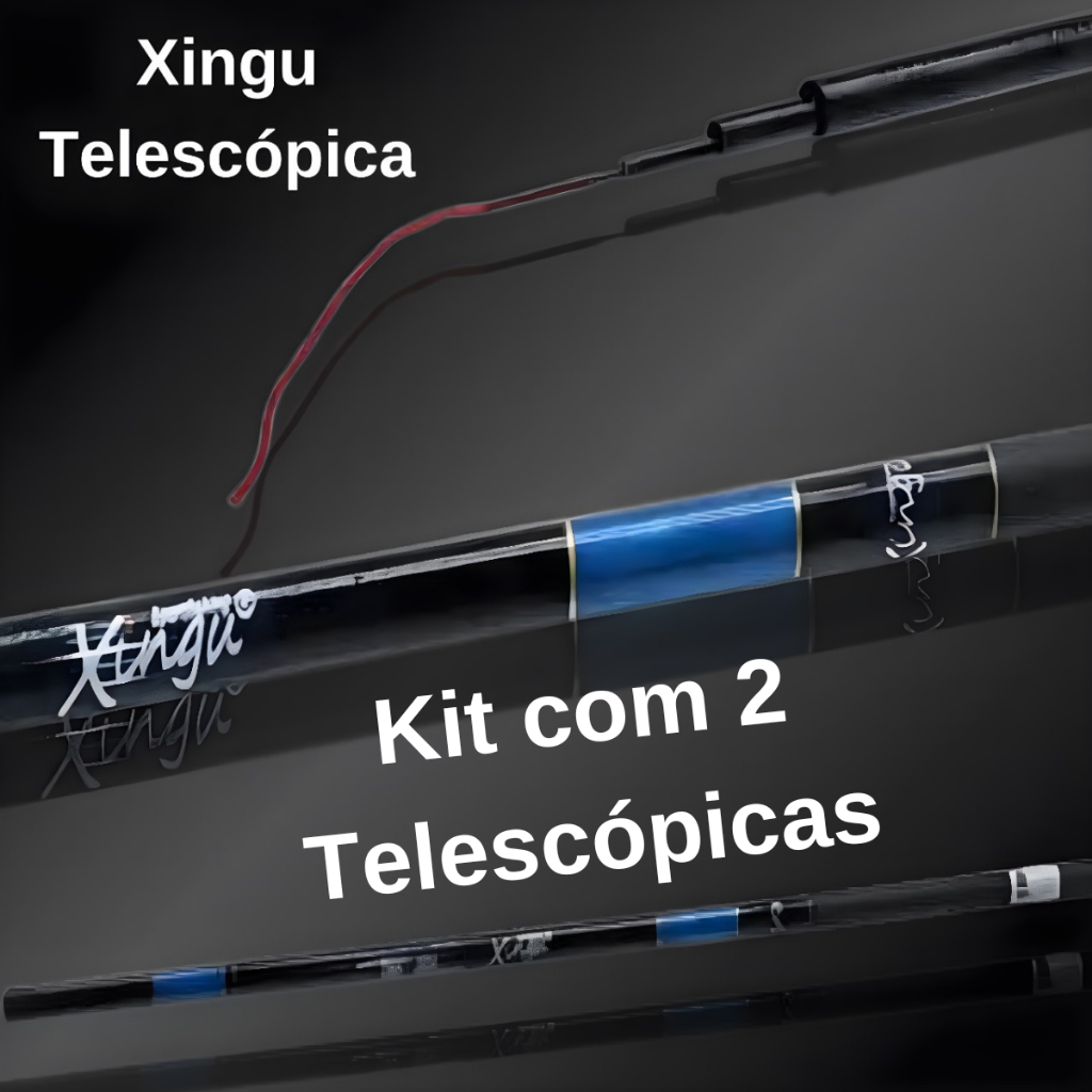 Kit pesca Completo 2 Varas Telescopicas Varios Tamanhos Caniço de Pesca + Enrolador de Linha Gratis Carbono Vara Barato em Oferta na Shopee