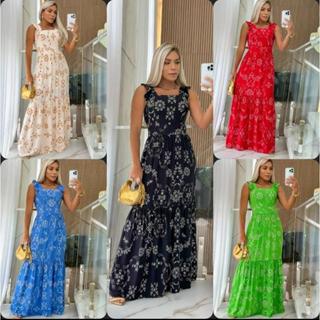vestido feminino lingo estampado com alcinha - Moda Evangélica e Cristã