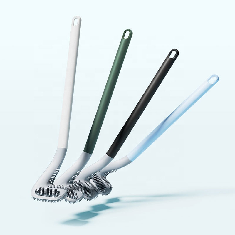 Kit 2 Escova Sanitária De Silicone Para Limpar Privada Banheiro Vaso Sanitário Com Suporte...
