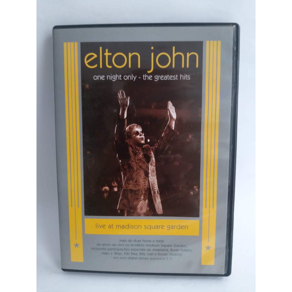 DVD Usado: Elton John - One Night Only - The Greatest Hits - Live At Madison Square Garden (2000)