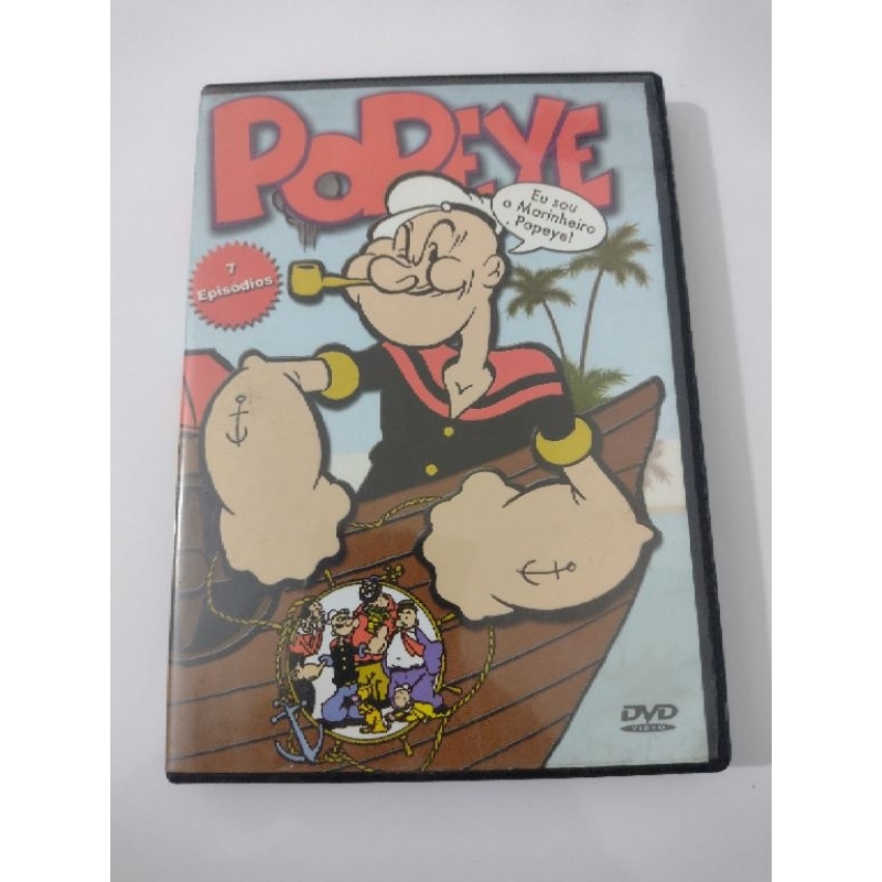 DVD Popeye - Eu Sou o Marinheiro Popeye 7 episodios - Usado