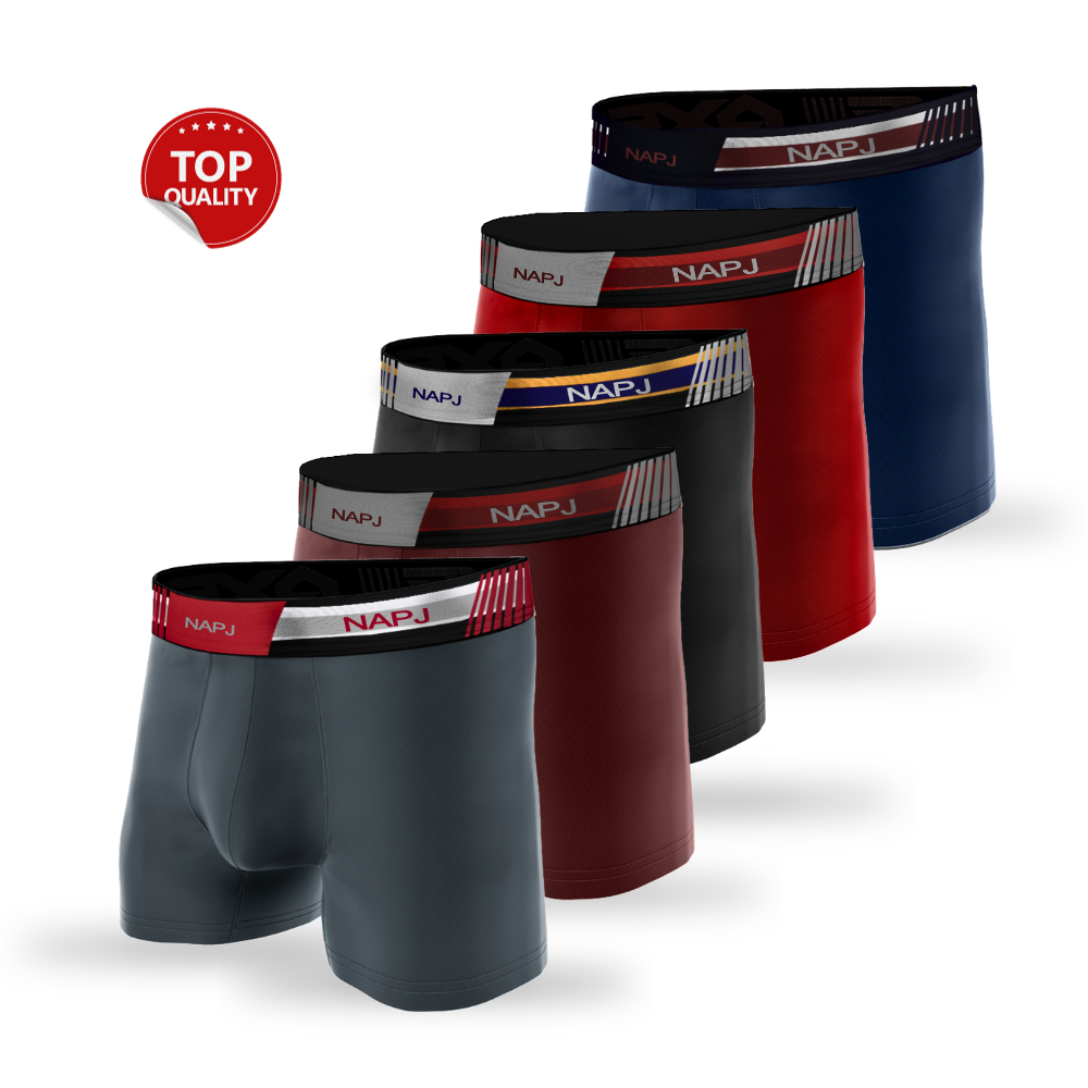 Kit com 5 cueca Boxer Microfibra Original em Oferta na Shopee