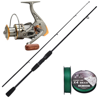 Kit Vara De Pesca Linha Carretel Molinete Dc 4000 Rolamentos em Oferta na Shopee