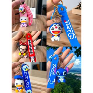 Chaveiro Com Desenho Animado Stitch Minnie Donald Duck Daisy Duck Doraemon Pingente De Carro Bolsa Mochila Acessórios Fofo