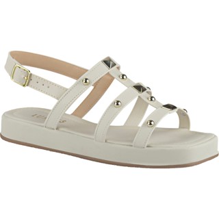 Sandália Papete Feminina Confortável Flatform Tiras Pirâmide Brilho Metalizado Birken Flat Comfort Blogueira