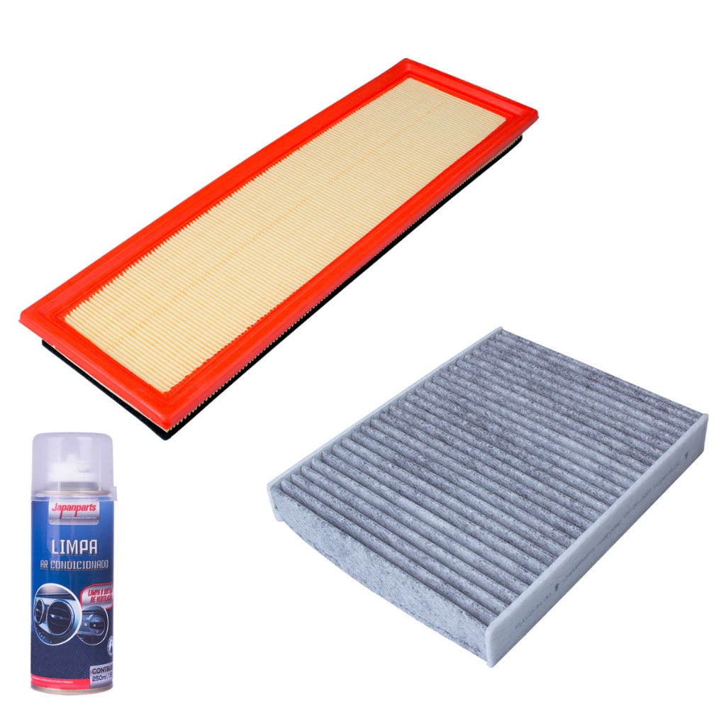 Kit filtros ar motor cabine ar condicionado ford fiesta ecosport 2003 2004 2005 2006 2007 2008 2009 2010 2012 2013