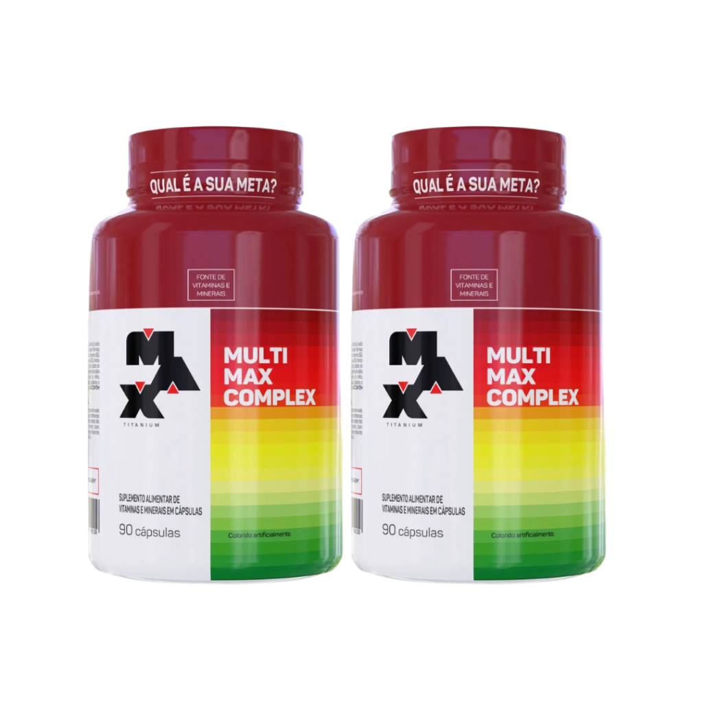 2x Multivitamínico Multimax Complex - 90 Cápsulas - Max Titanium