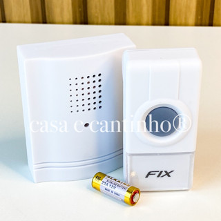 Campainha Sem Fio Com Alto Alcance Toque Polifônico 32 Toques Flash de Luz Inteligente Acompanha Pilha